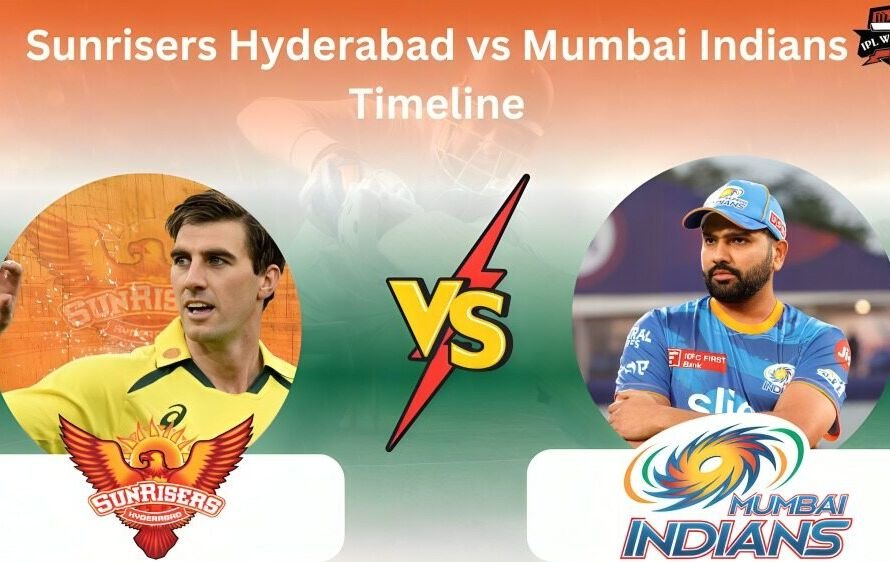 Sunrisers Hyderabad vs Mumbai Indians Timeline