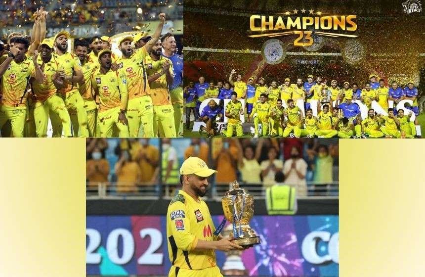 CSK Team winning movement