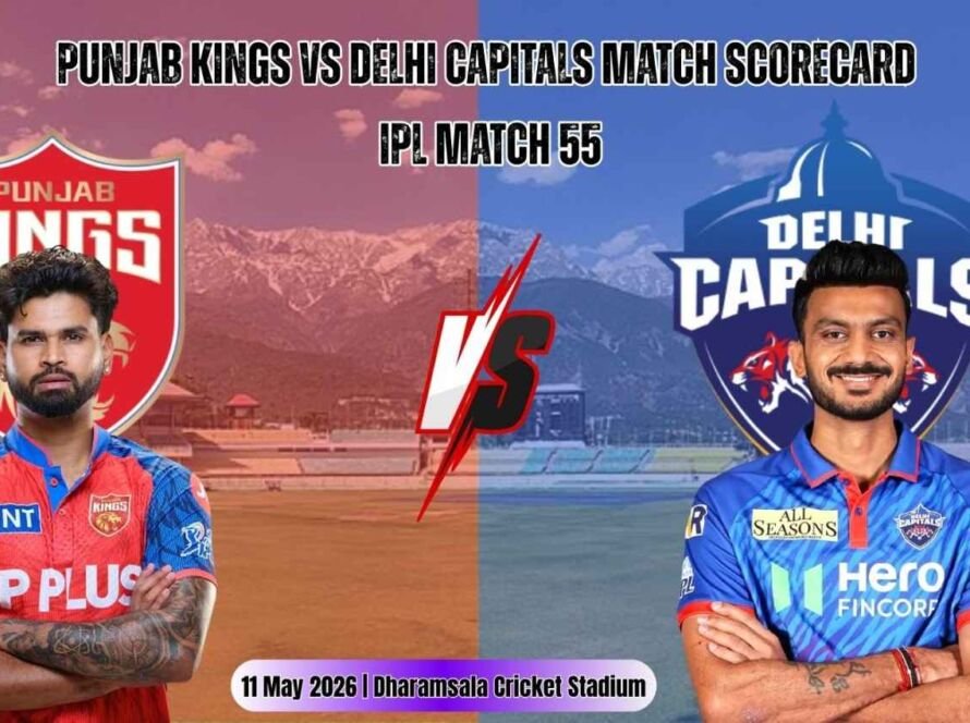 Punjab Kings vs Delhi Capitals Match Poster