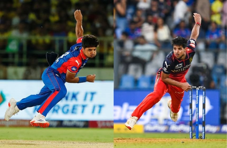 Rashik Salam Bowling for Delhi Capitals and RCB
