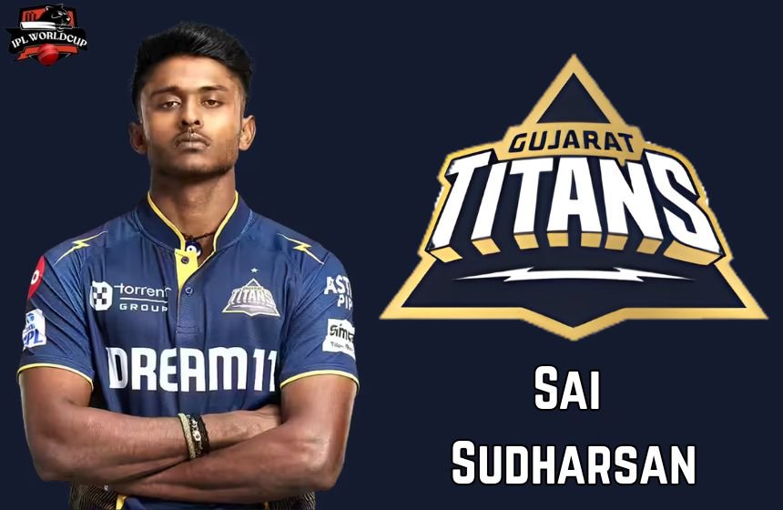 Sai Sudharsan in Gujarat Titans jersey with GT team logo