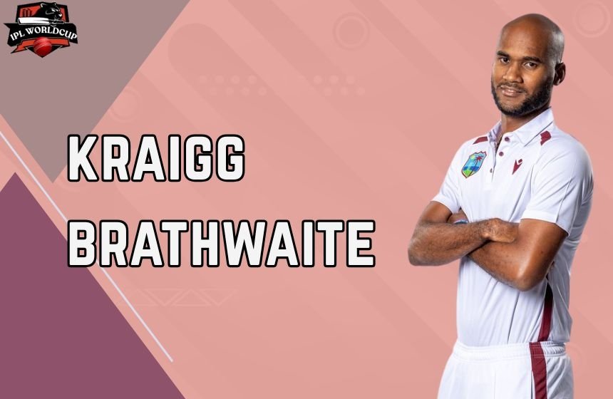 Kraigg Brathwaite wearing west indies jersey
