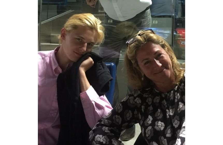 Gus Atkinson with her mother