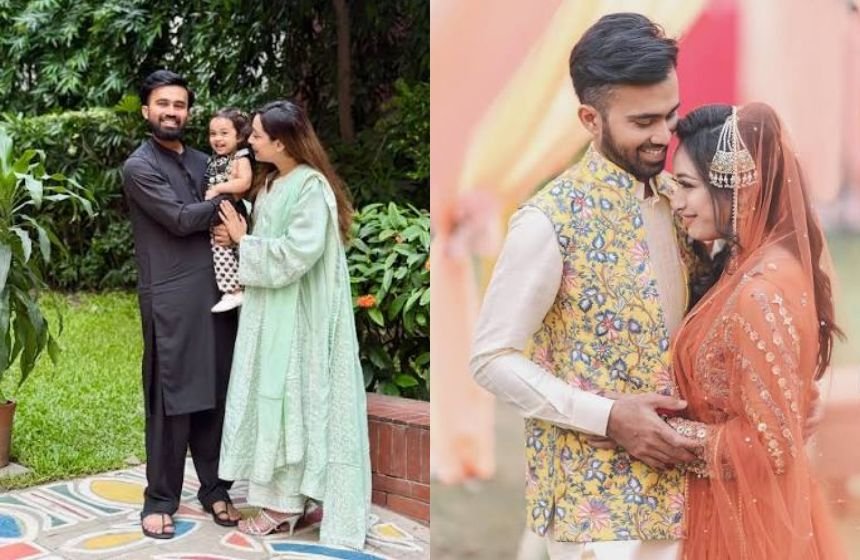Shadman islam with wife and her daughter